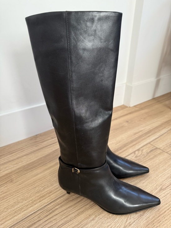 Madewell Eliza Tall Buckle Boots NWOB 7.5 black - Picture 9 of 11